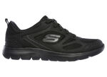 SKECHERS, sportiga damsneakers, med nappaläderdetaljer, 